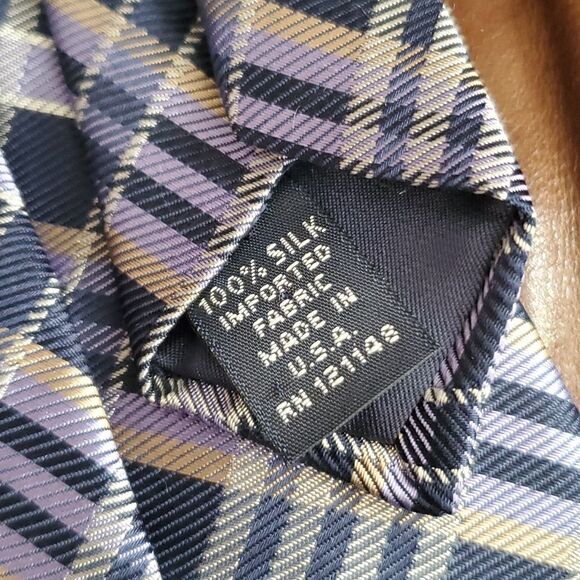 Hart Schaffner Marx | Silk Plaid Tie - Picture 5 of 6